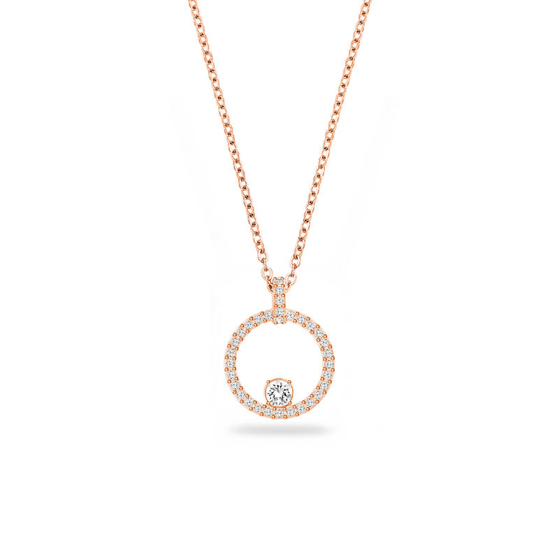 SWAROVSKI CREATIVITY PENDANT, WHITE, ROSE GOLD-TONE PLATED 5202446