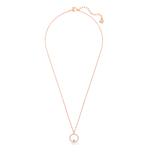 SWAROVSKI CREATIVITY PENDANT, WHITE, ROSE GOLD-TONE PLATED 5202446