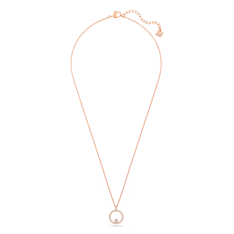 SWAROVSKI CREATIVITY PENDANT, WHITE, ROSE GOLD-TONE PLATED 5202446