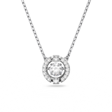 SWAROVSKI SWAROVSKI SPARKLING DANCE NECKLACE, ROUND CUT, WHITE, RHODIUM PLATED 5286137