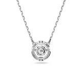 SWAROVSKI SWAROVSKI SPARKLING DANCE NECKLACE, ROUND CUT, WHITE, RHODIUM PLATED 5286137