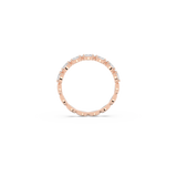 SWAROVSKI VITTORE RING, MARQUISE CUT, WHITE, ROSE GOLD-TONE PLATED