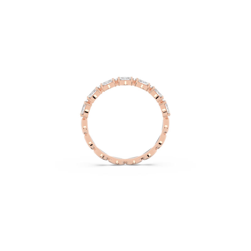 SWAROVSKI VITTORE RING, MARQUISE CUT, WHITE, ROSE GOLD-TONE PLATED