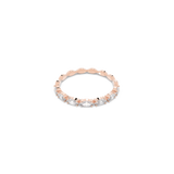 SWAROVSKI VITTORE RING, MARQUISE CUT, WHITE, ROSE GOLD-TONE PLATED