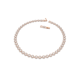 SWAROVSKI ANGELIC NECKLACE, ROUND CUT, WHITE, ROSE GOLD-TONE PLATED 5367845
