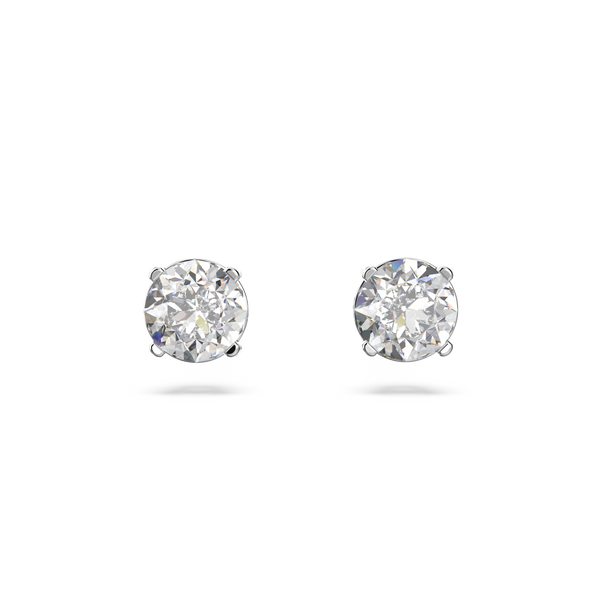 SWAROVSKI ATTRACT STUD EARRINGS, ROUND CUT, WHITE, RHODIUM PLATED 5408436