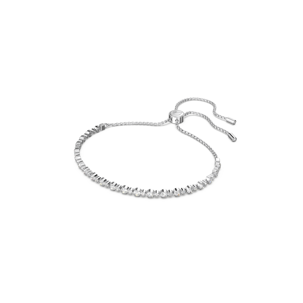 SWAROVSKI SUBTLE TRILOGY BRACELET, ROUND CUT, WHITE, RHODIUM PLATED 5465384