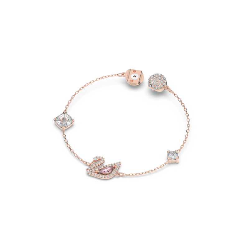Swarovski Swan bracelet, Swan, Pink, Rose gold-tone plated 5485876 ...