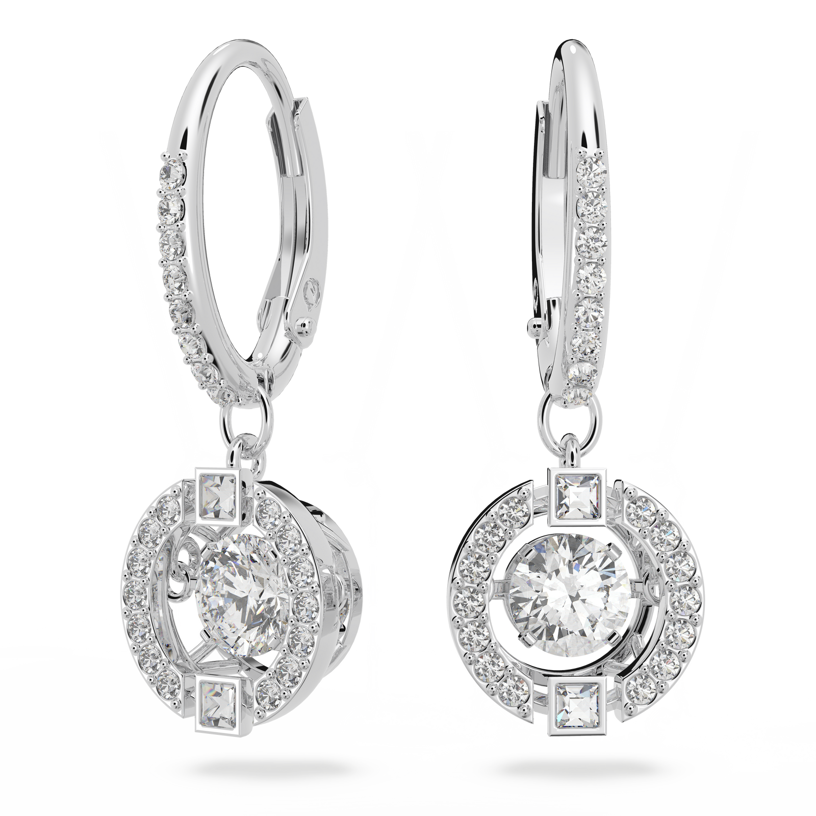 SWAROVSKI ベアー Imber earring jackets, Asymmetrical design, Mixed cuts