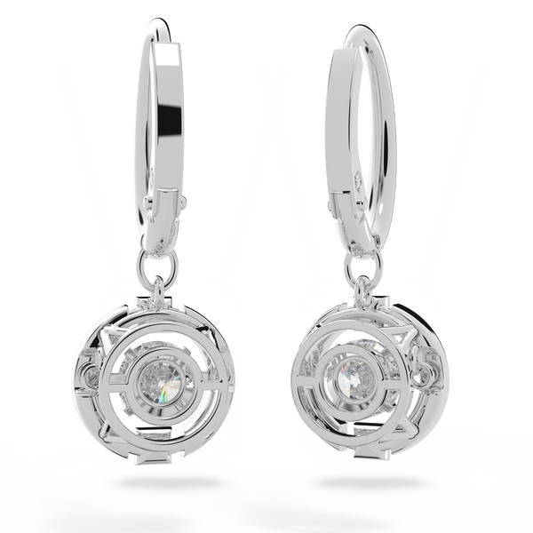 SWAROVSKI SWAROVSKI SPARKLING DANCE DROP EARRINGS, ROUND CUT, WHITE, RHODIUM PLATED 5504652