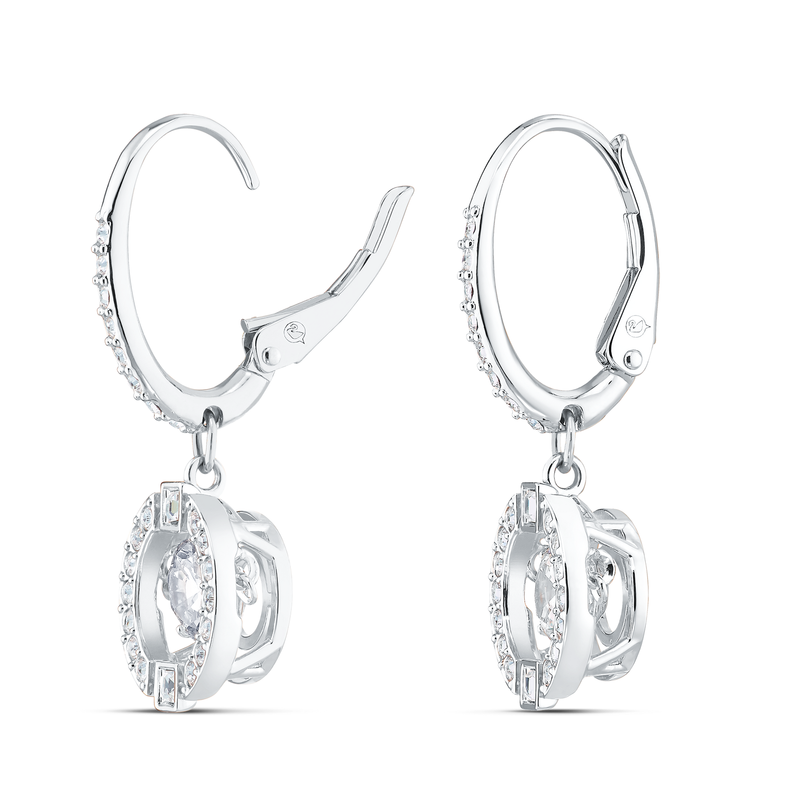 スワロフスキー 5504652 ピアス Sparkling Dance drop earrings Swarovski Swarovski Sparkling Dance drop earrings, Round cut