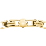 SWAROVSKI ANGELIC BRACELET, ROUND CUT, PAVÉ, MEDIUM, WHITE, GOLD-TONE PLATED 5505469
