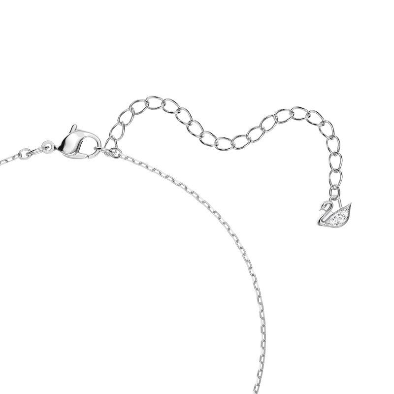 SWAROVSKI DANCING SWAN NECKLACE, SWAN, WHITE, RHODIUM PLATED 5514421