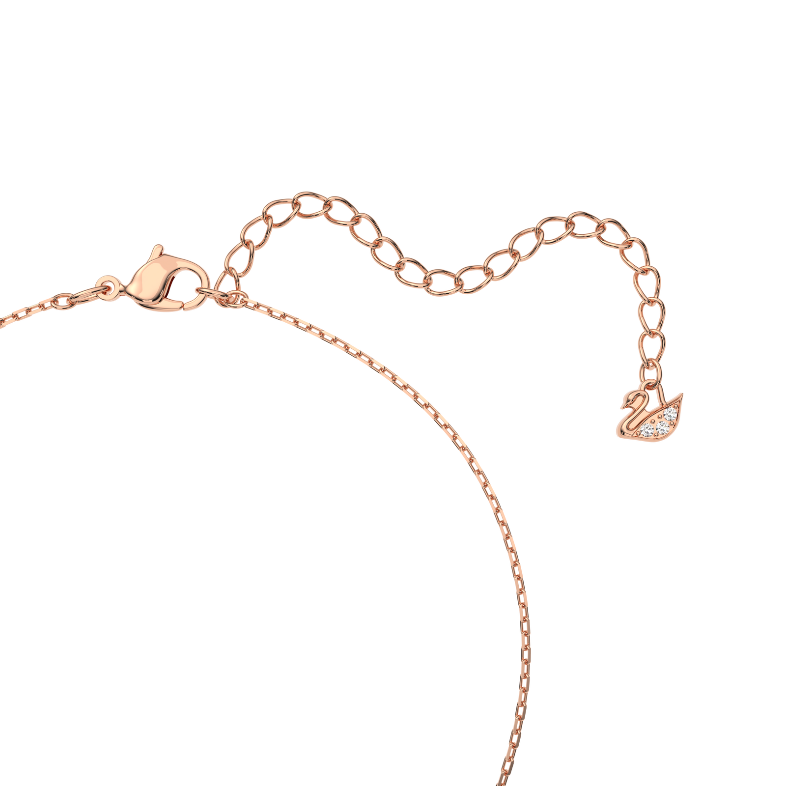 Rose Necklace Diamond Accents Sterling Silver & 10K Rose
