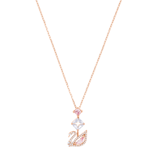 SWAROVSKI SS DAZZLING SWAN:NECKLACE CZMO/ROS 5517626