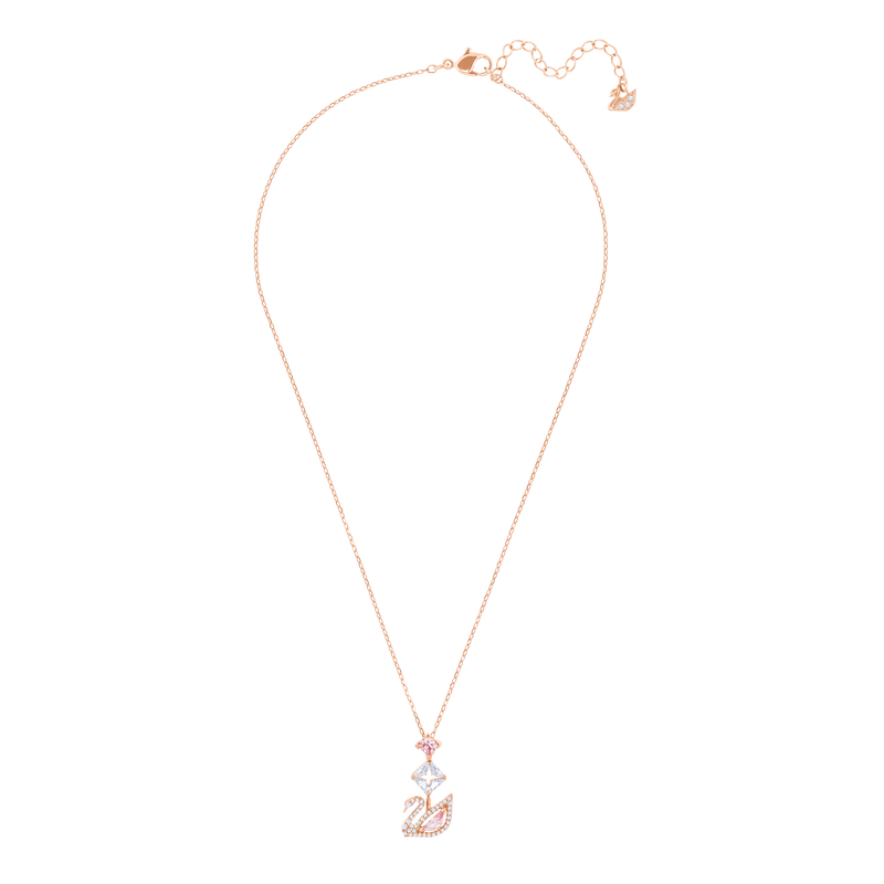 SWAROVSKI SS DAZZLING SWAN:NECKLACE CZMO/ROS 5517626