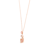 SWAROVSKI SS DAZZLING SWAN:NECKLACE CZMO/ROS 5517626
