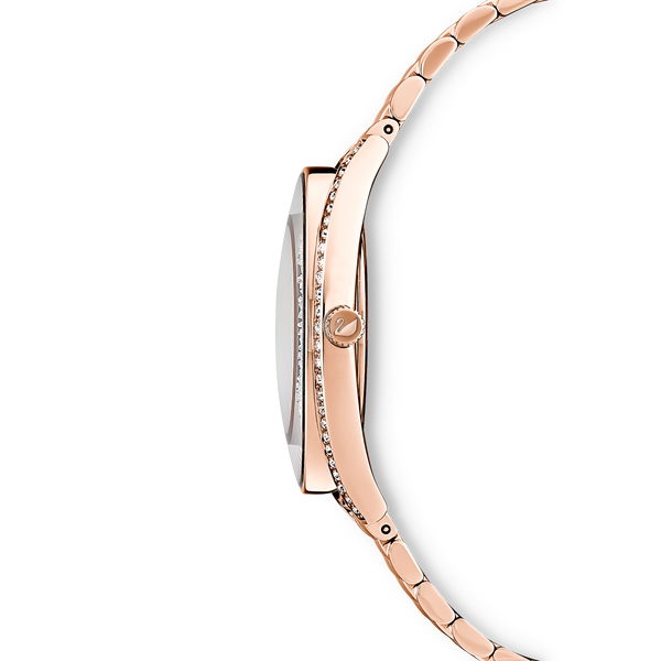 SWAROVSKI CRYSTALLINE AURA WATCH, SWISS MADE, METAL BRACELET, ROSE GOLD TONE, ROSE GOLD-TONE FINISH 5519459