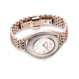 Swarovski Crystalline aura watch, Swiss Made, Metal bracelet, Rose gold tone, Rose gold-tone finish 5519459