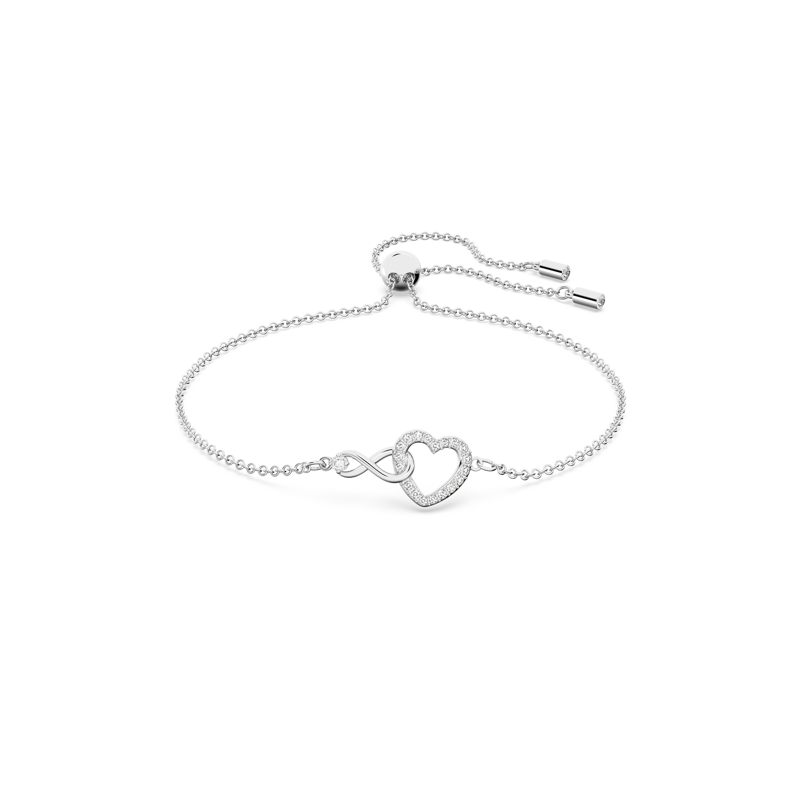 Swarovski Swarovski Infinity bracelet, Infinity and heart, White