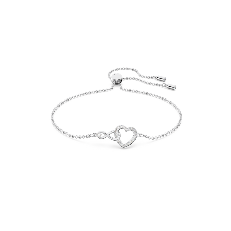 Swarovski Swarovski Infinity bracelet Infinity and heart White Rhodium plated 5524421 Finch Centre Jewellers
