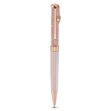 Swarovski Crystalline ballpoint pen, Heart, Rose gold tone, Pink lacquered, Rose gold-tone plated 5527536