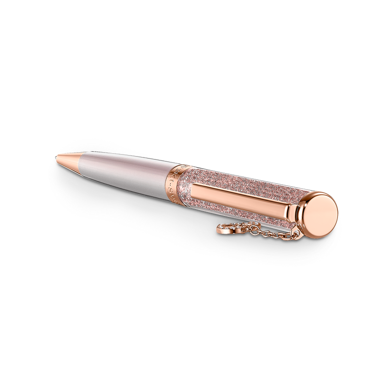 SWAROVSKI CRYSTALLINE BALLPOINT PEN, HEART, ROSE GOLD TONE, PINK LACQUERED, ROSE GOLD-TONE PLATED 5527536