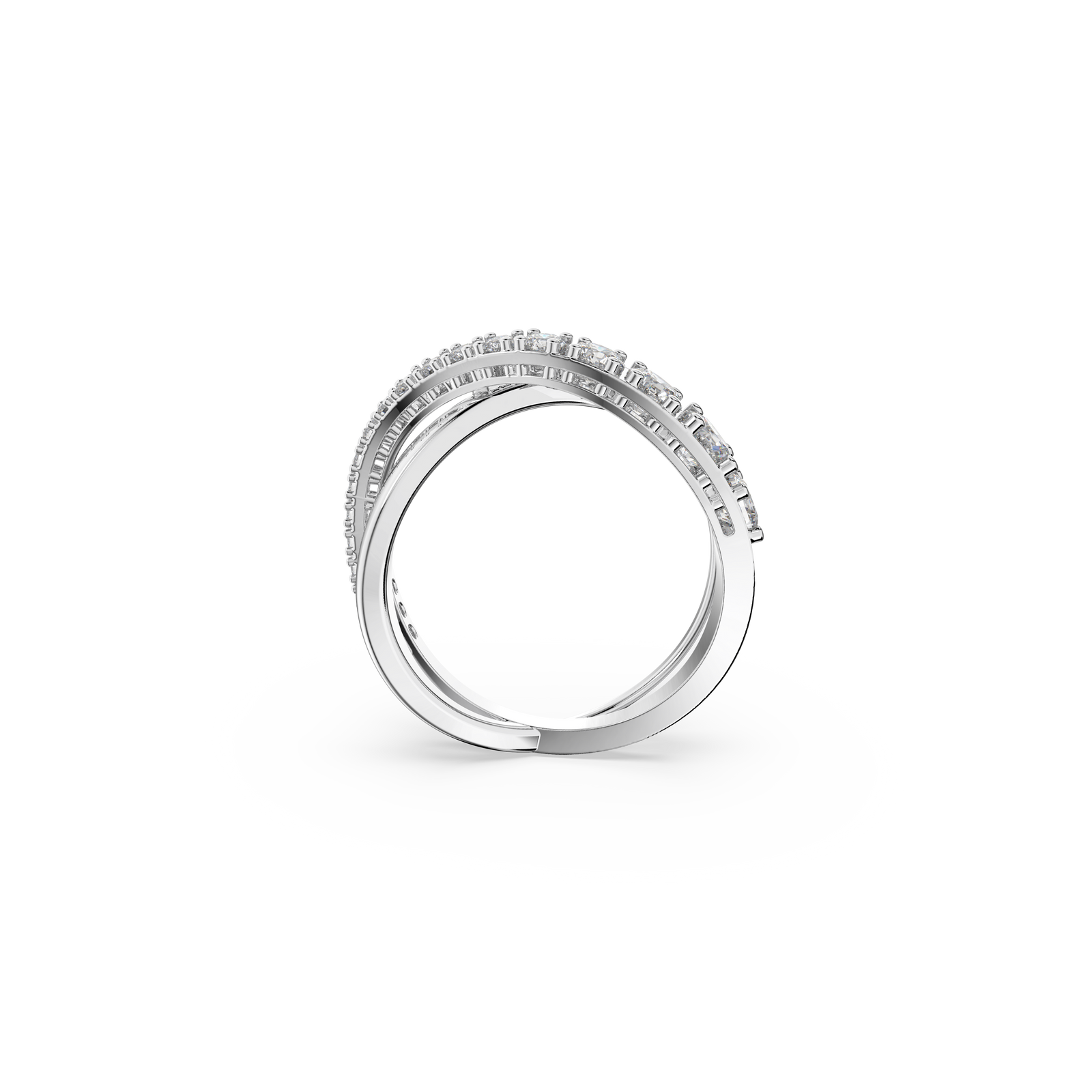 アクセサリー SWAROVSKI TWIST ROWS Swarovski Crystal Twist Rows Band Ring | REEDS Jewelers