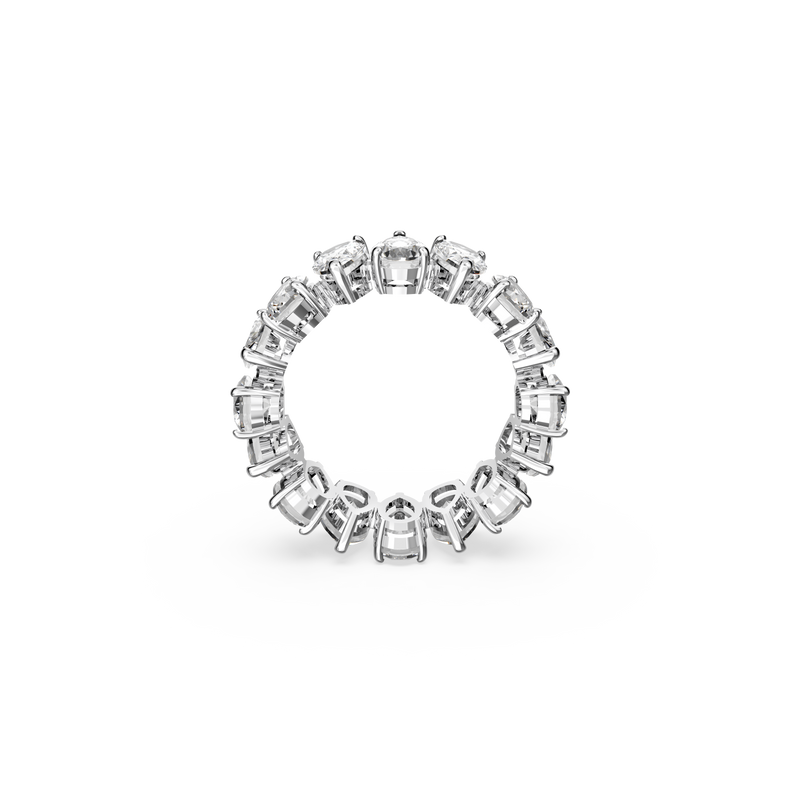 SWAROVSKI VITTORE RING, DROP CUT, WHITE, RHODIUM PLATED