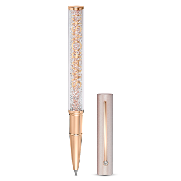 SWAROVSKI CRYSTALLINE GLOSS BALLPOINT PEN, ROSE GOLD TONE, PINK LACQUERED, ROSE GOLD-TONE PLATED 5568759