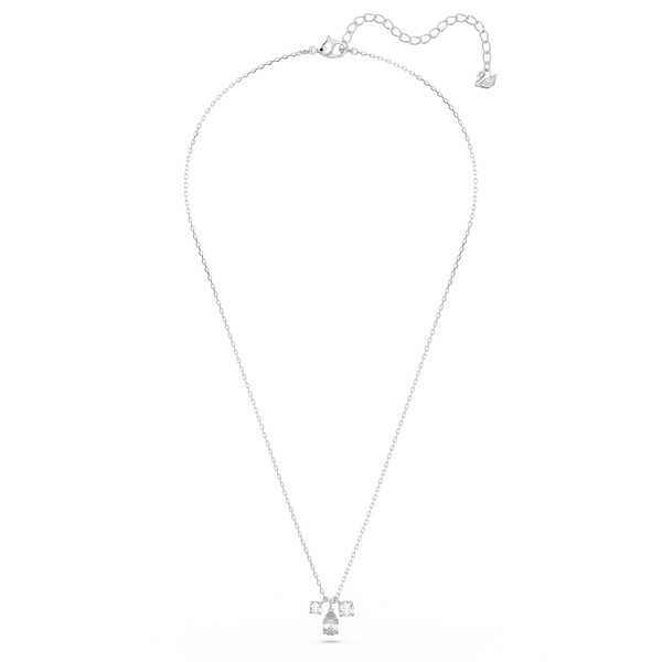 SWAROVSKI ATTRACT PENDANT, MIXED CUTS, CLUSTER, WHITE, RHODIUM PLATED 5571077