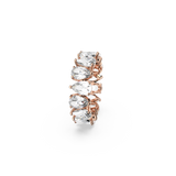 SWAROVSKI VITTORE RING, DROP CUT, WHITE, ROSE GOLD-TONE PLATED