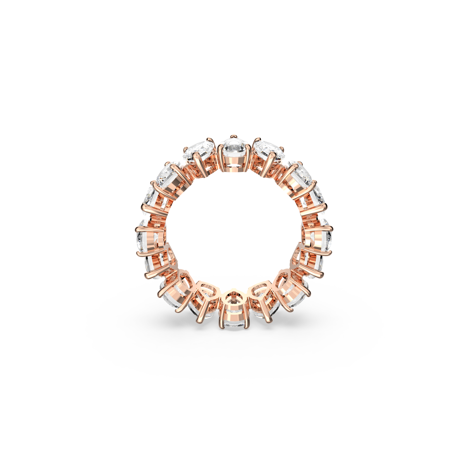 Swarovski Vittore ring, Drop cut, White, Rose gold-tone