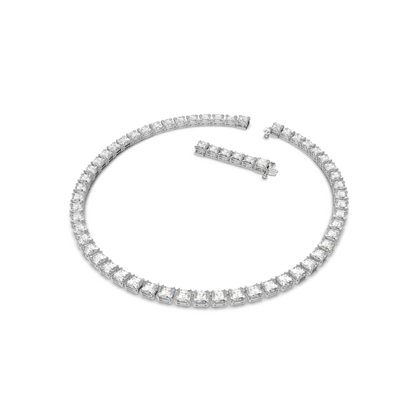 SWAROVSKI MILLENIA NECKLACE, SQUARE CUT, WHITE, RHODIUM PLATED 5599153