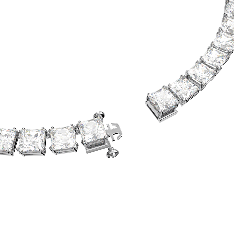 SWAROVSKI MILLENIA NECKLACE, SQUARE CUT, WHITE, RHODIUM PLATED 5599153