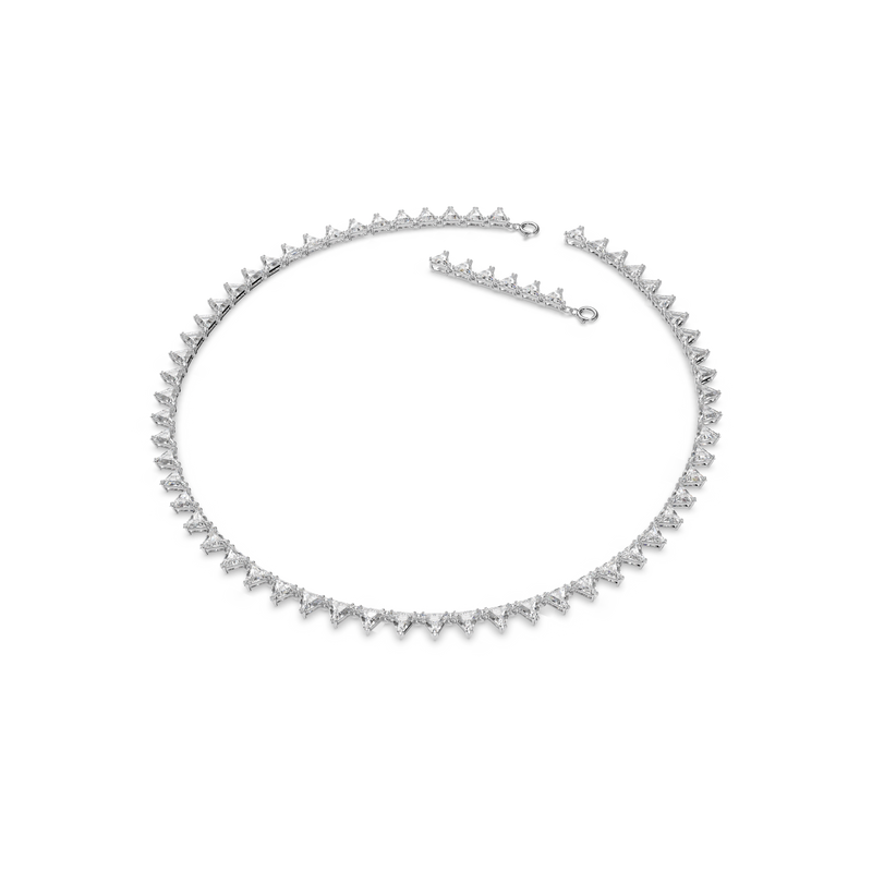 Swarovski Ortyx necklace, Triangle cut, White, Rhodium Swarovski Ortyx necklace, Triangle cut, White, Rhodium
