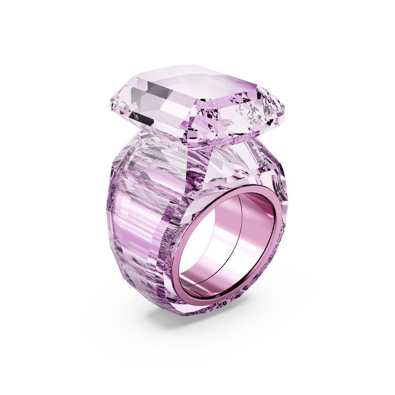 SWAROVSKI LUCENT COCKTAIL RING, OCTAGON CUT, PINK