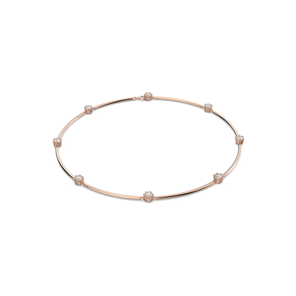 SWAROVSKI CONSTELLA NECKLACE, ROUND CUT, WHITE, ROSE GOLD-TONE PLATED 5609710