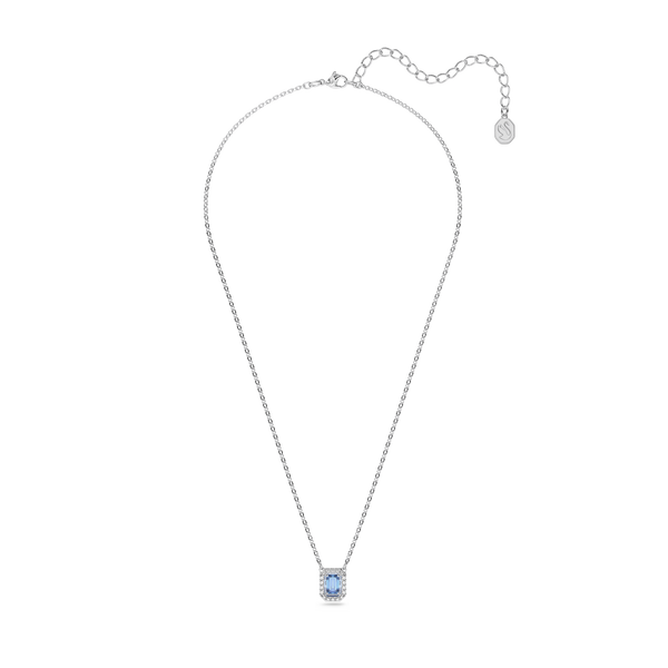 SWAROVSKI MILLENIA NECKLACE, OCTAGON CUT, BLUE, RHODIUM PLATED 5614926