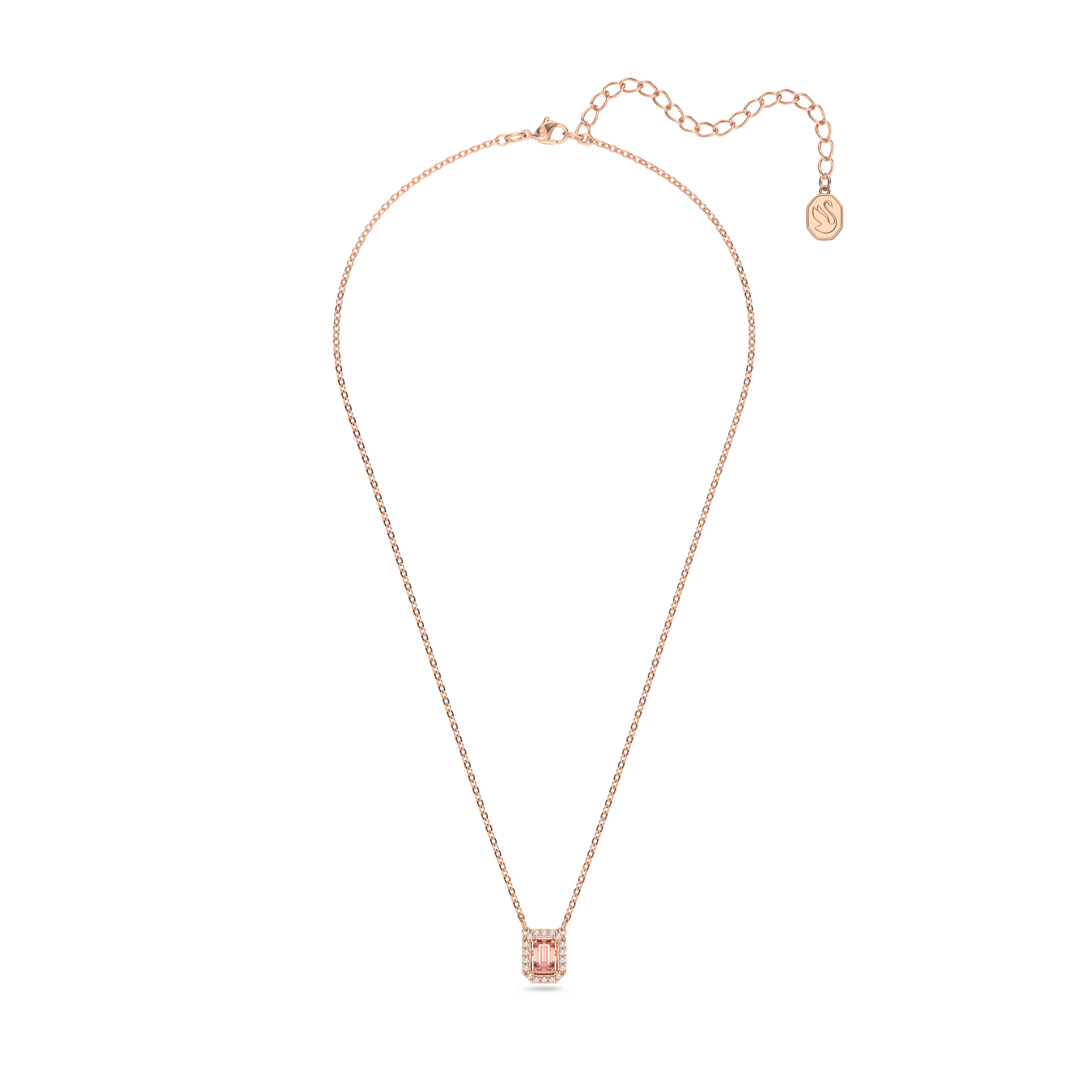 ★SWAROVSKI★ Una Millenia necklace Swarovski Millenia necklace, Octagon cut, Pink, Rose gold