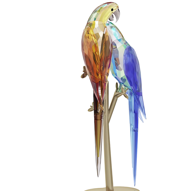 Swarovski Jungle Beatsオウム Bell & Brio 置物 Jungle Beatsオウム