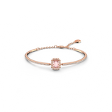 SWAROVSKI MILLENIA BANGLE, OCTAGON CUT, PAVÉ, PINK, ROSE GOLD-TONE PLATED 5620555
