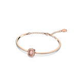 SWAROVSKI MILLENIA BANGLE, OCTAGON CUT, PAVÉ, PINK, ROSE GOLD-TONE PLATED 5620555