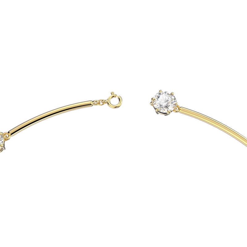 SWAROVSKI CONSTELLA CHOKER, ROUND CUT, WHITE, SHINY GOLD-TONE PLATED 5622720