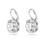 Swarovski Millenia drop earrings, Round cut, White, Rhodium plated 5628351