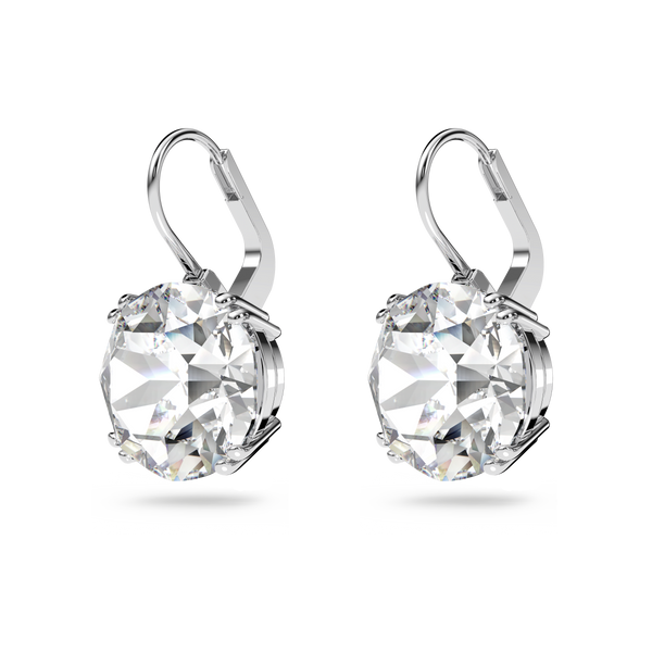 SWAROVSKI MILLENIA DROP EARRINGS, ROUND CUT, WHITE, RHODIUM PLATED 5628351