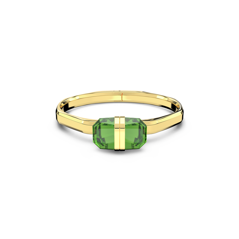 SWAROVSKI LUCENT BANGLE, MAGNETIC CLOSURE, GREEN, GOLD-TONE FINISH