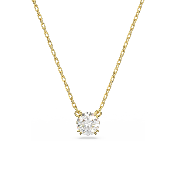 SWAROVSKI CONSTELLA PENDANT, ROUND CUT, WHITE, GOLD-TONE PLATED 5636703