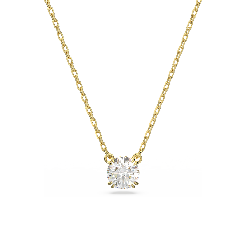 SWAROVSKI CONSTELLA PENDANT, ROUND CUT, WHITE, GOLD-TONE PLATED 5636703