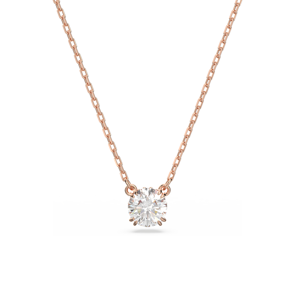 SWAROVSKI CONSTELLA PENDANT, ROUND CUT, WHITE, ROSE GOLD-TONE PLATED 5636710